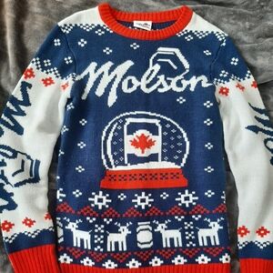 Molson Canadian 🇨🇦 Ugly Christmas Sweater (fits like S/M)